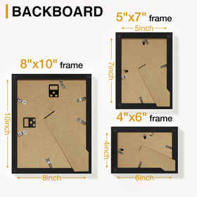 Vittanly black gallery frame set blending with decor