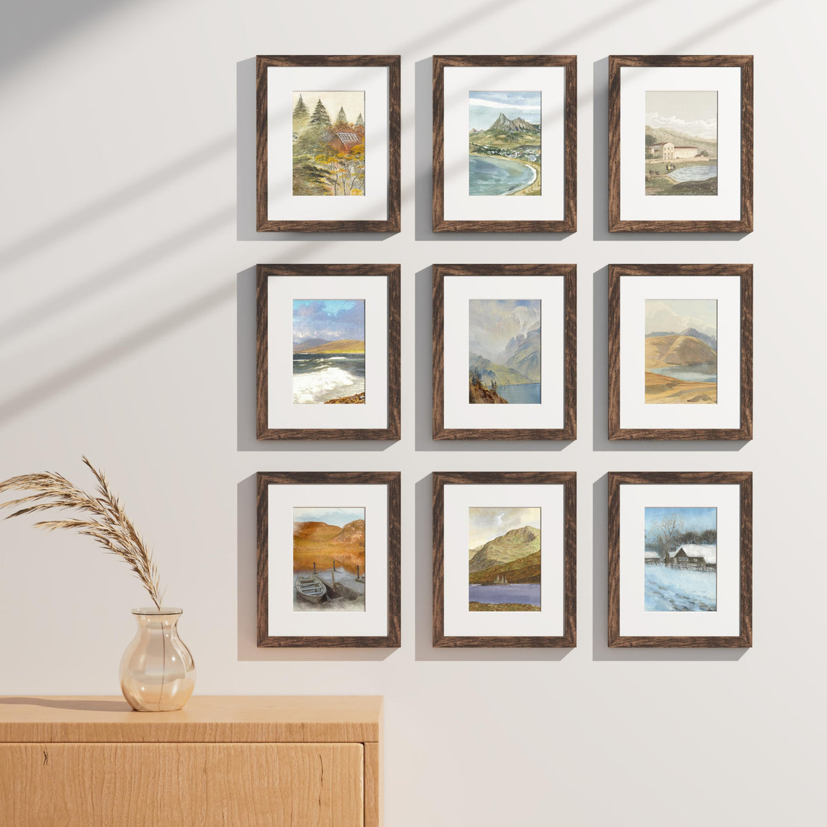 Vittanly brown finish adds warm, classic style to any room.