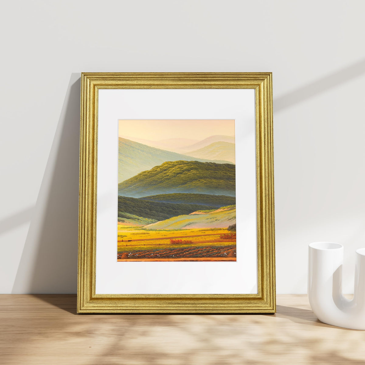 Vittanly rustic gold finish adds vintage charm to any wall.