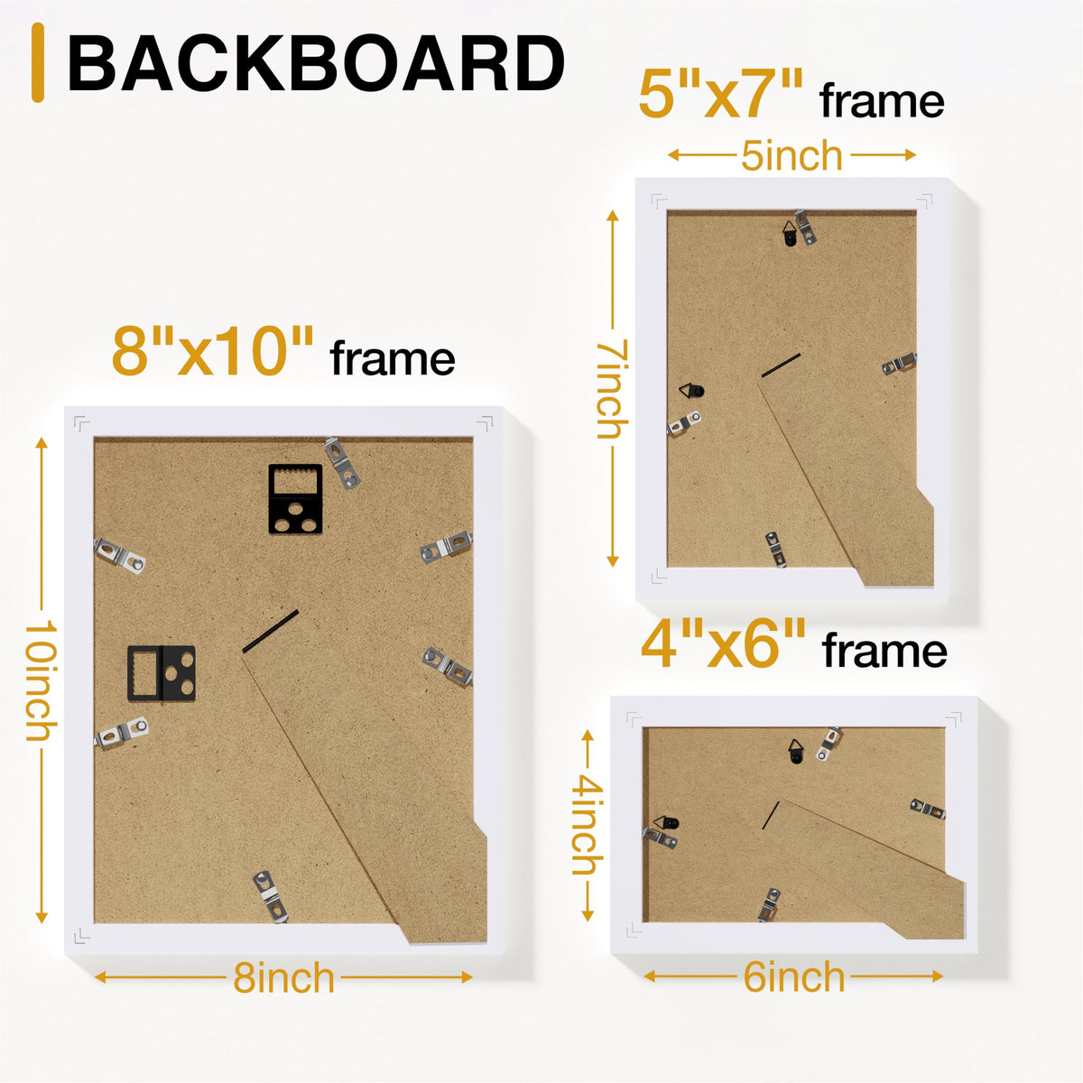 Vittanly white frame set complements classic home decor.