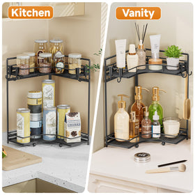 Anti-slip feet lift the unit to protect the counter surface.