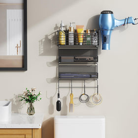 VITVITI hair dryer holder mounted on wall keeps tools within reach