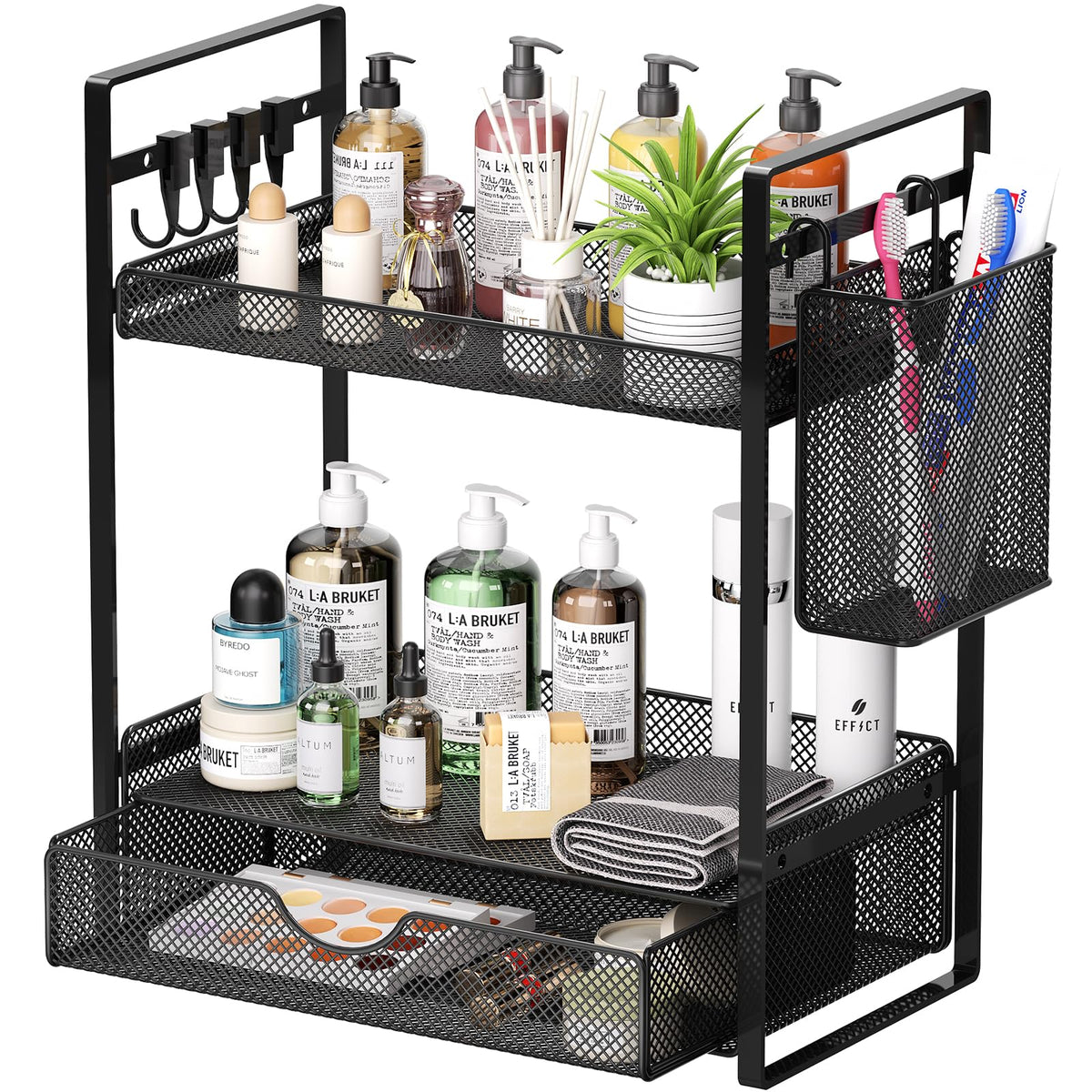 VITVITI sturdy iron-wire shelf for durable bathroom or kitchen storage