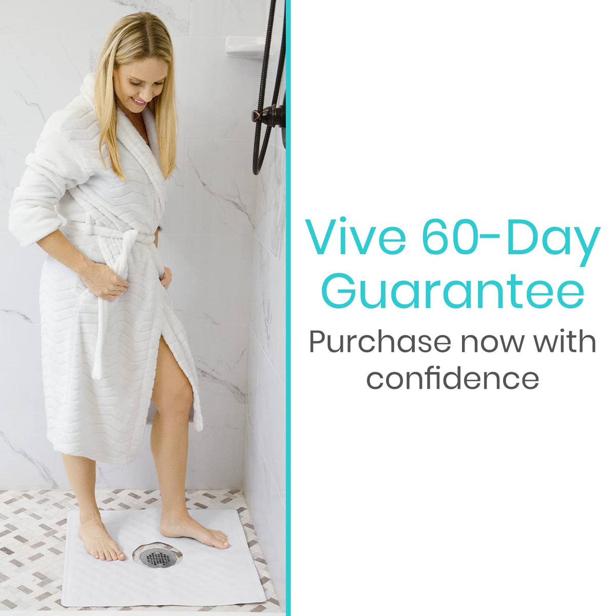 Vive guarantee badge signaling a 60-day purchase guarantee