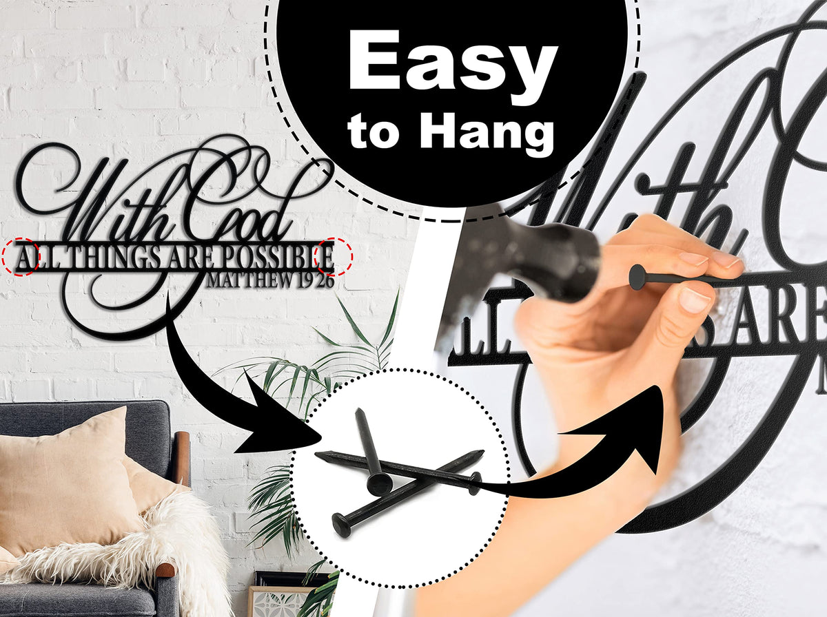 Vivegate easy-install wall hanging kit included for quick setup