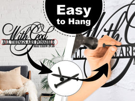 Vivegate easy-install wall hanging kit included for quick setup