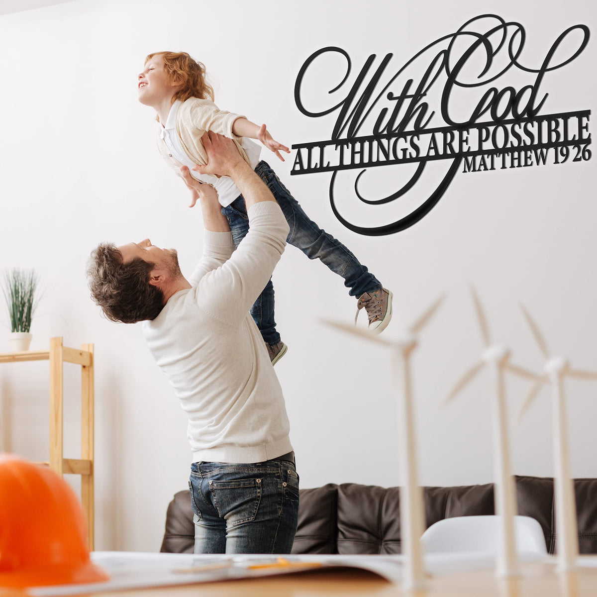 Vivegate scripture wall art pairs well with modern home accents