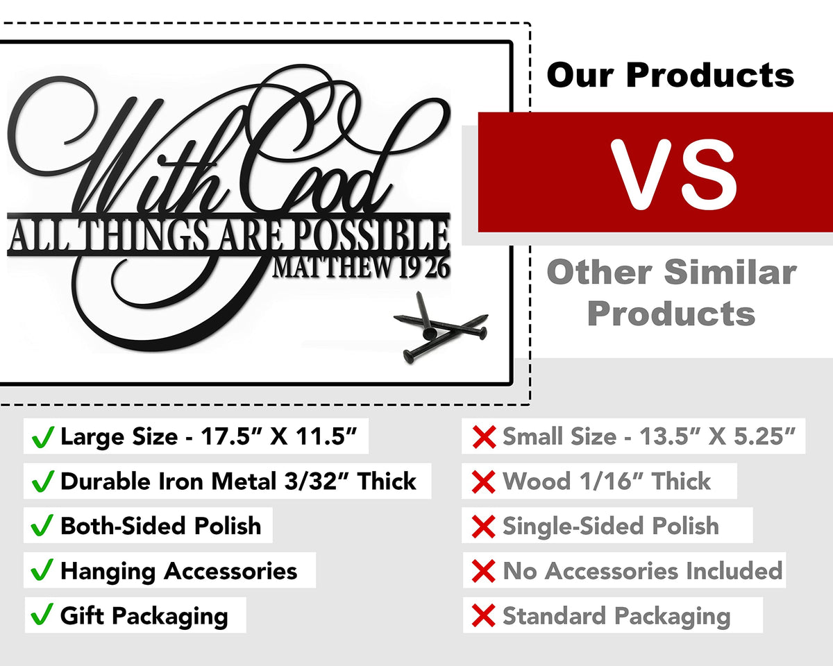 Vivegate 18x12 inch sign sized for prominent wall display