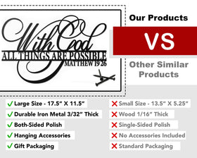 Vivegate 18x12 inch sign sized for prominent wall display