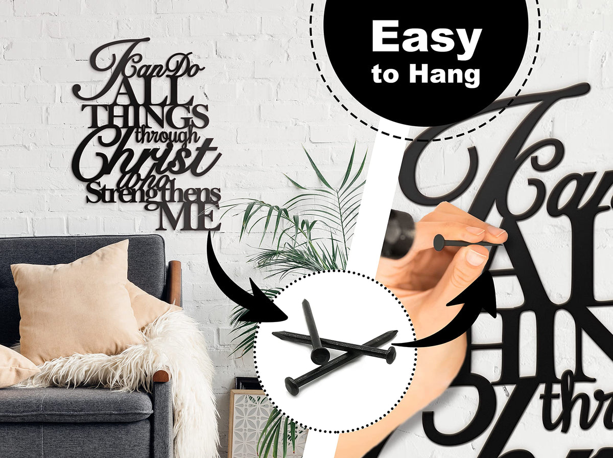 ViveGate rustic black metal wall art in hall, warm rustic charm.