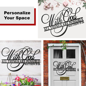 Vivegate inspirational scripture decor offering daily motivation in a calm space