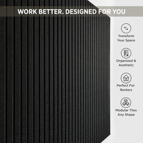 VIVELDA large bulletin board layout showing expansive pinning space for notes and photos.