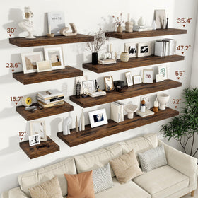 Vivelove 36-inch wall shelf with sturdy brackets supporting up to 65 lbs