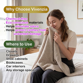 VIVENZIA cedar chips for clothes storage and protection