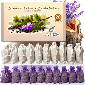 VIVENZIA cedar sachets in a drawer for natural freshness