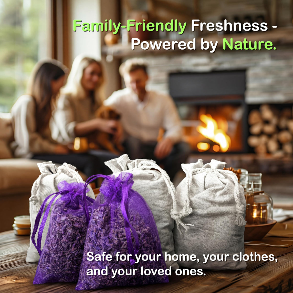 VIVENZIA eco-friendly closet fresheners in a cabinet