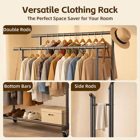 ViviDreamore bottom bars offer a sturdy base for shoes and small storage.