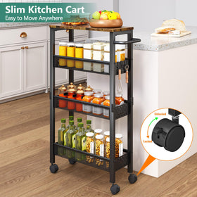 Vivihomety durable metal frame with guardrails keeps items secure.