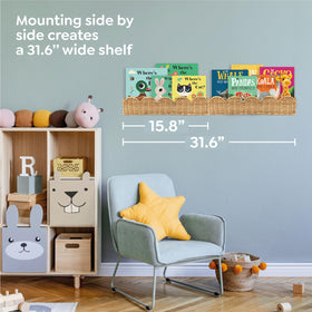 VIVIKA versatile nursery storage display for books, toys, and decor