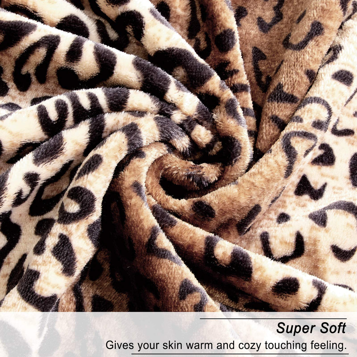 Viviland leopard print design enhances bedroom decor with subtle luxury.