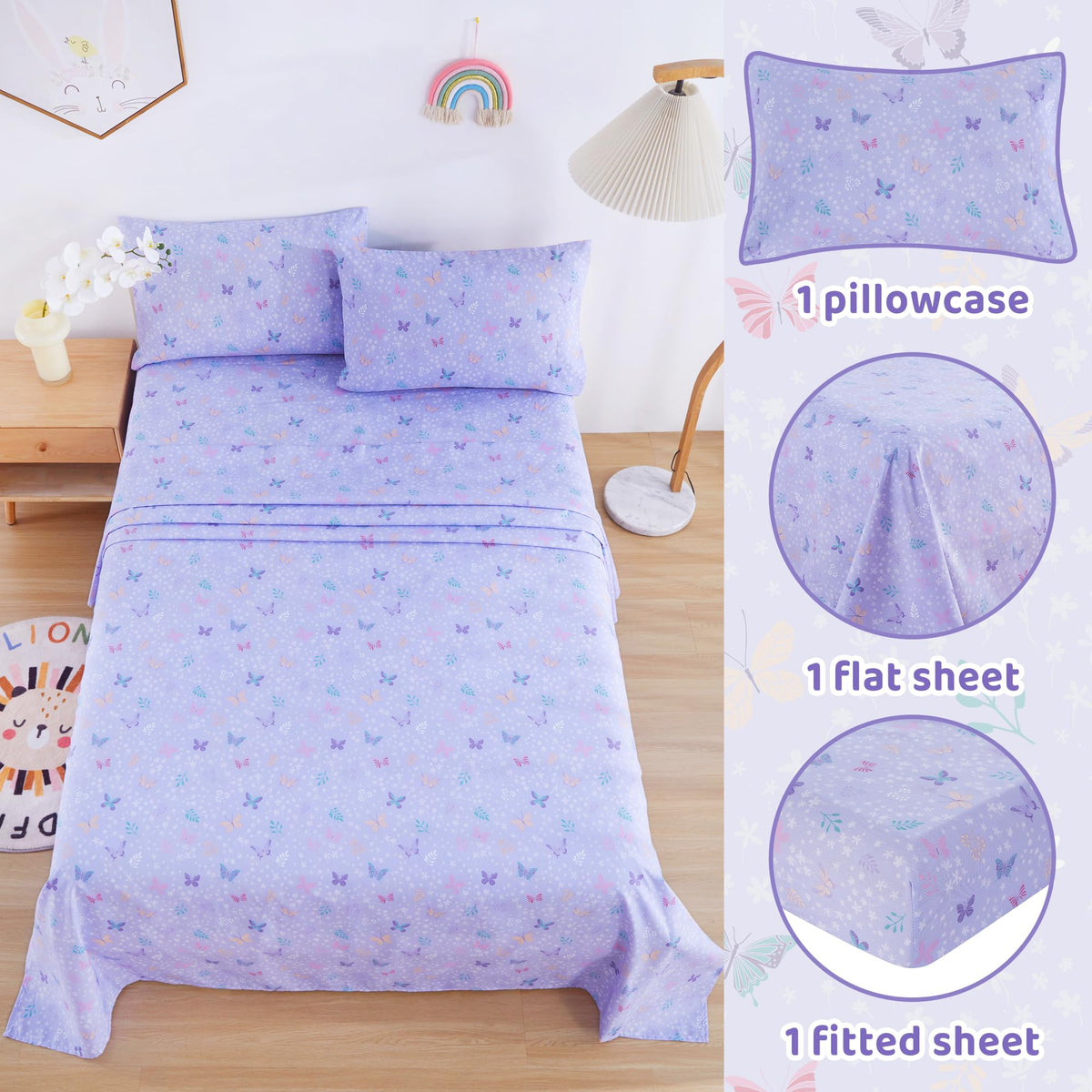 Viviland microfiber close-up texture highlights ultra-soft feel for kids