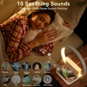Vivilumens Sunrise Alarm Clock night light providing soft illumination at night