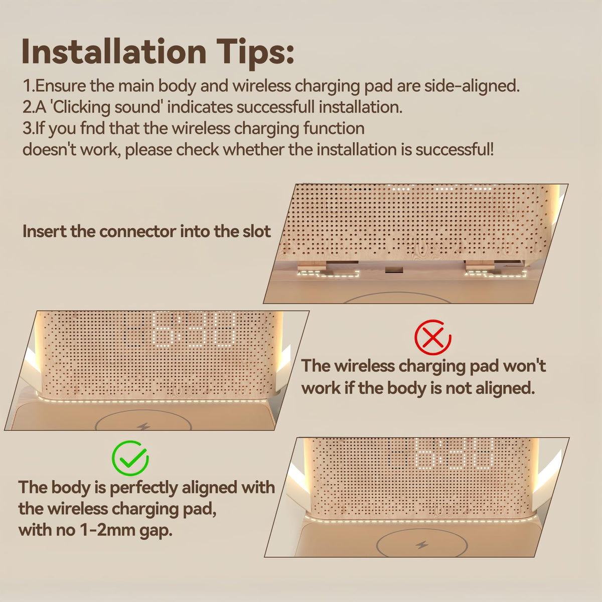 Vivilumens Sunrise Alarm Clock snooze function enabling a gentle extra morning