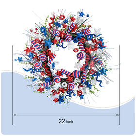vivimemo patriotic wreath spiral candy balls add festive charm to entryways