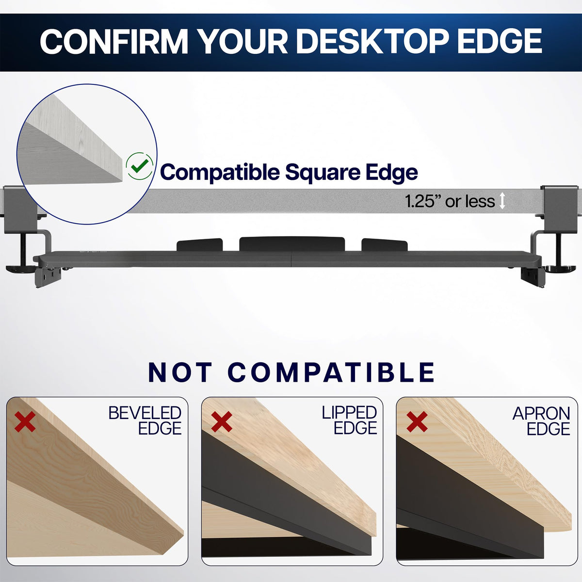 VIVO MOUNT-KB15EB patent-pending design adds stability and usability