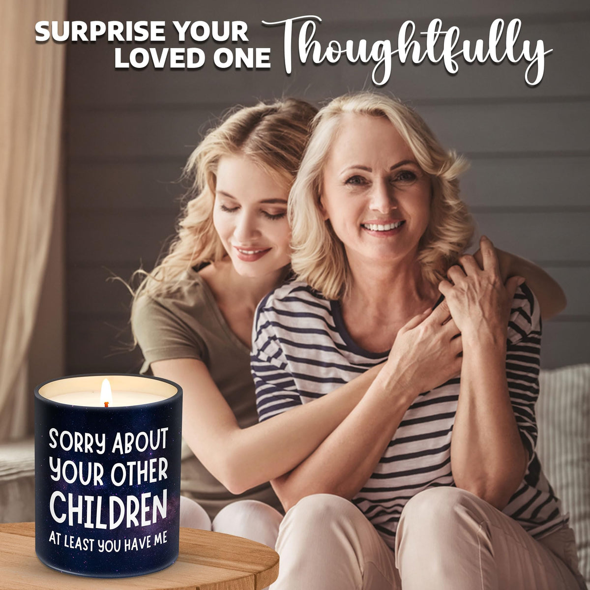 VIWIX birthday gift candle for mom, featuring witty humor.