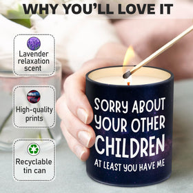 VIWIX Christmas gift candle for mom with warm scent and cheerful vibes.