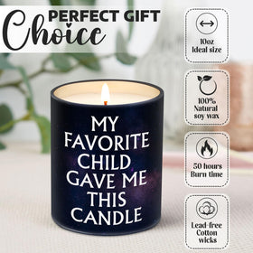 VIWIX mom candle closeup shows wax texture and premium finish.