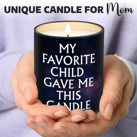 VIWIX mom candle with humorous quote label enhances gift appeal.
