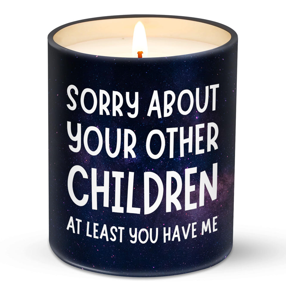 VIWIX mom's day candle with funny quote, cozy ambiance and gift-ready appeal.