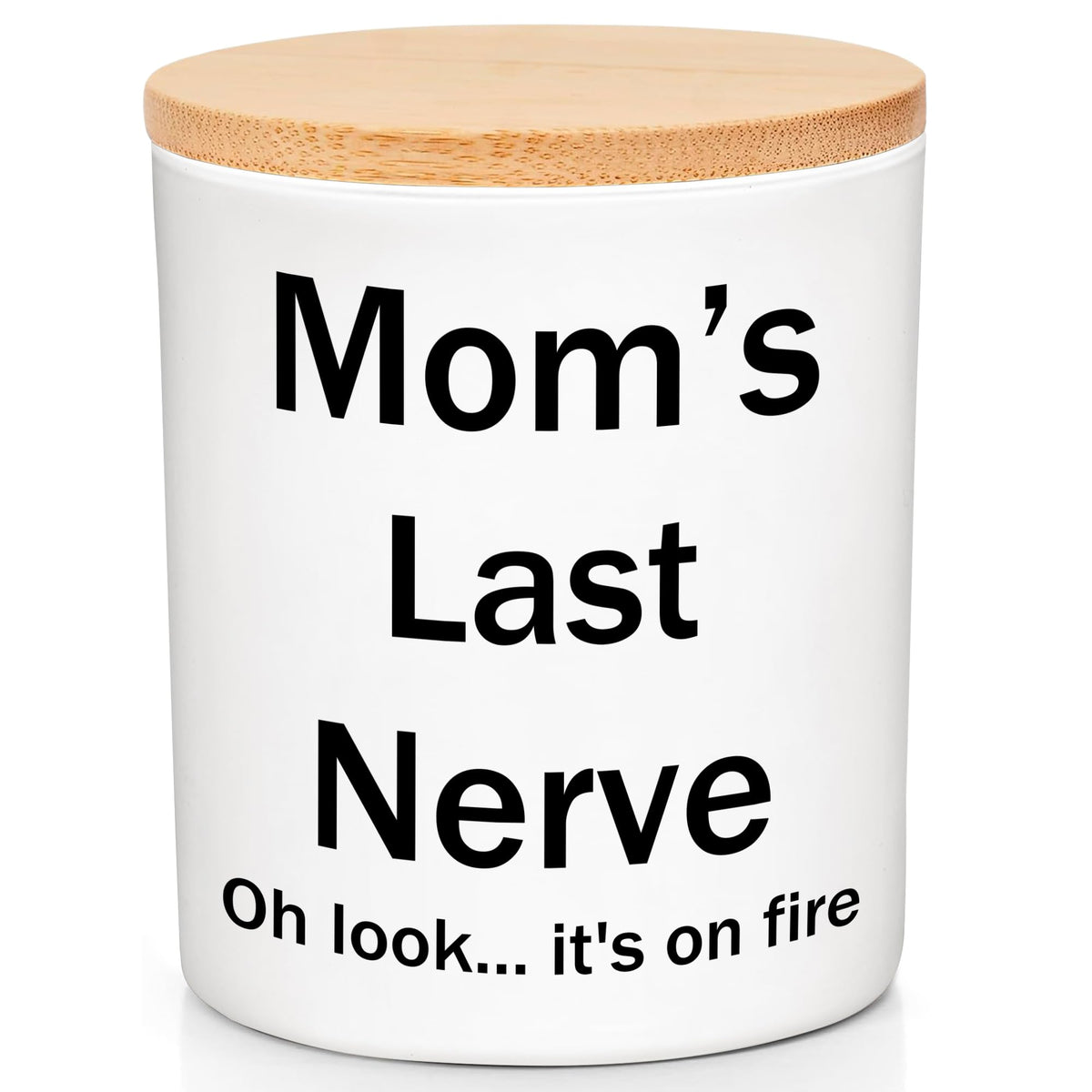 VIWIX Mom's Last Nerve candle jar, perfect for gifting and cozy moments