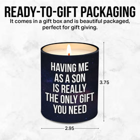 VIWIX reusable glass jar candle, post-burn keepsakes and cleanup easy.