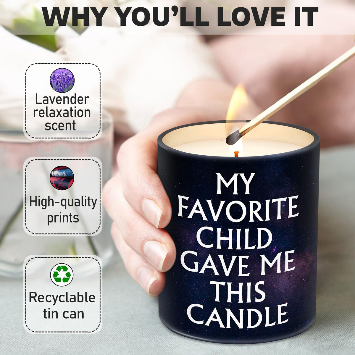 VIWIX soy wax candle with lemongrass in a reusable jar.