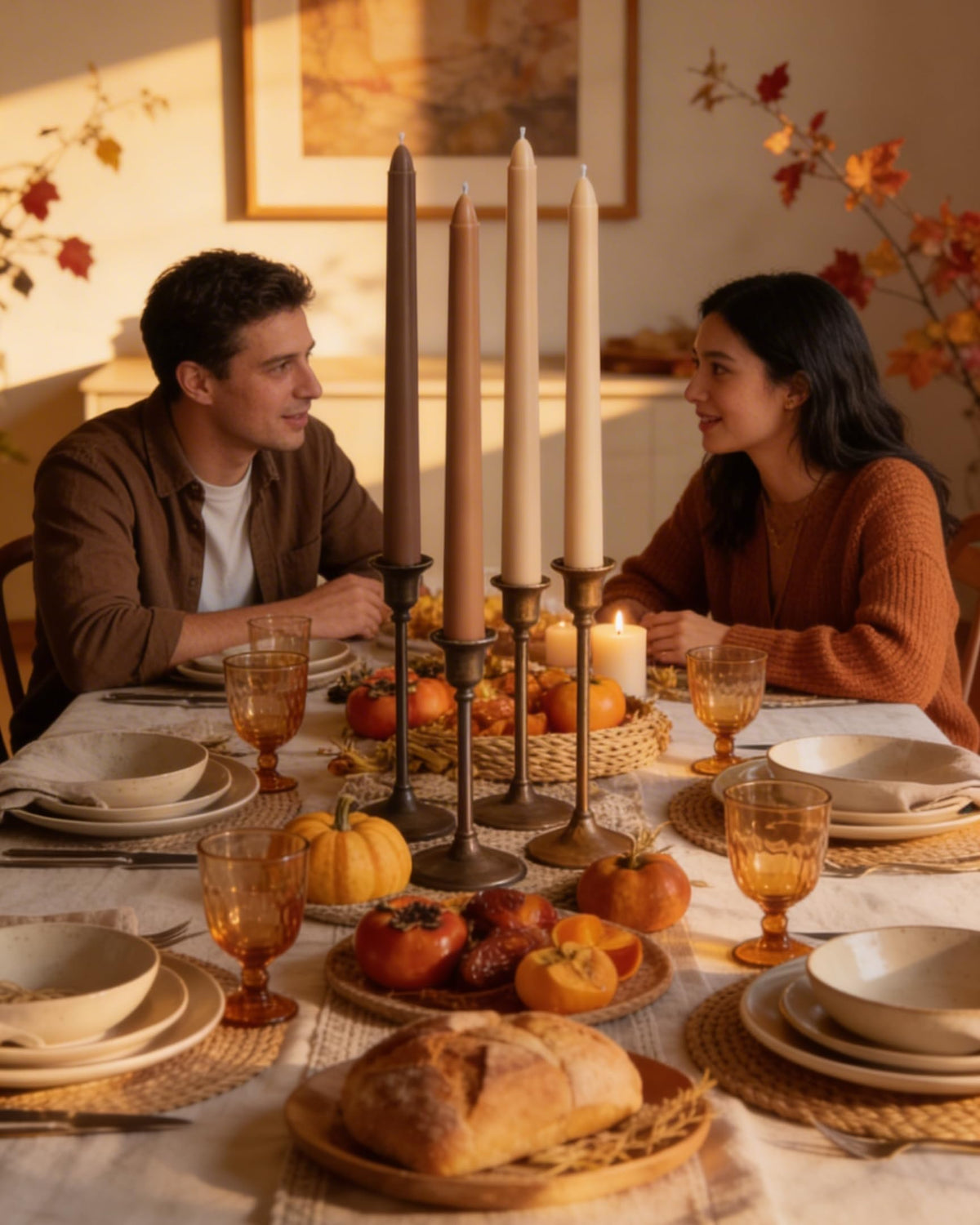 Viyffo candlestick ready taper candle set for versatile displays