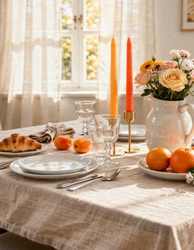 Viyffo unscented taper candles for indoor dining and events
