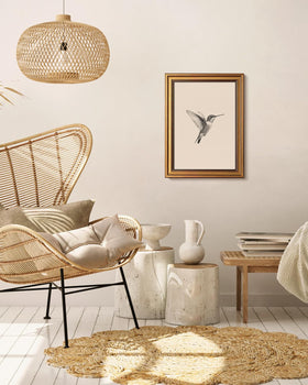 VIYYIEA vintage gold frame wall art displayed in a room setup