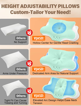 VJASD Cervical Neck Pillow gift-ready packaging suitable for gifting.