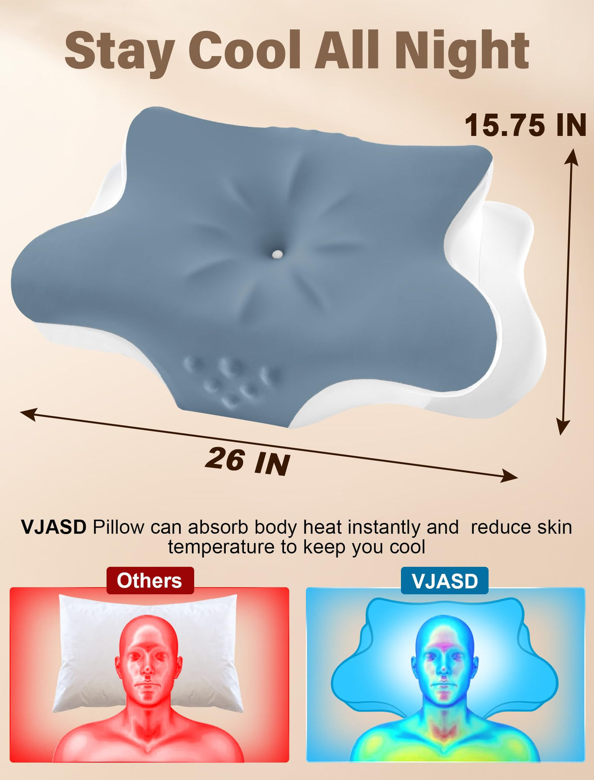 VJASD cooling washable cover keeps you cool and clean overnight