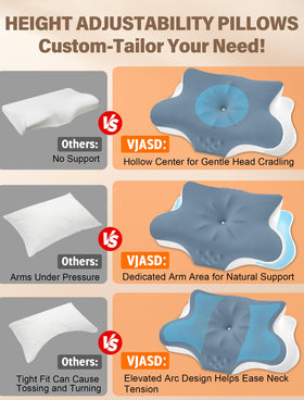 VJASD dual-height design offers two lift options for customized neck support