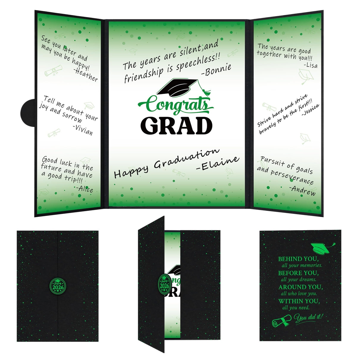 Vlipoeasn black matte balloons create contrast for a polished vibe