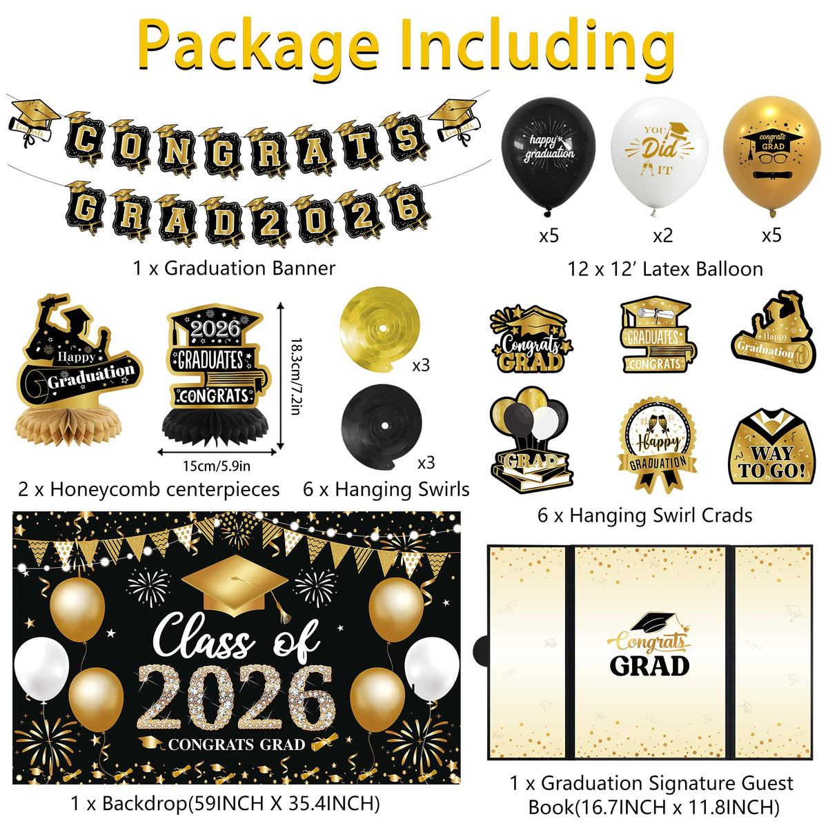 Vlipoeasn congrats grad 2026 banner elevating party visuals