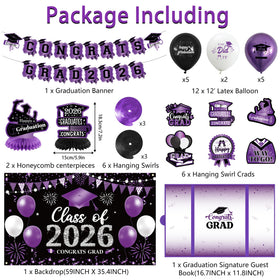 Vlipoeasn congrats grad 2026 banner adds bold celebration to any setup