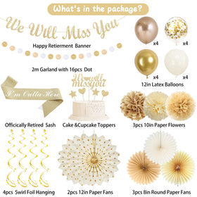 Vlipoeasn farewell cake topper adds a sparkling message to the cake