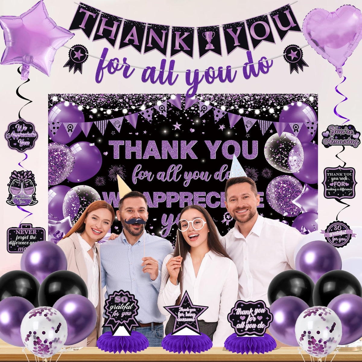 Vlipoeasn full decoration kit showcases a ready to party scene.