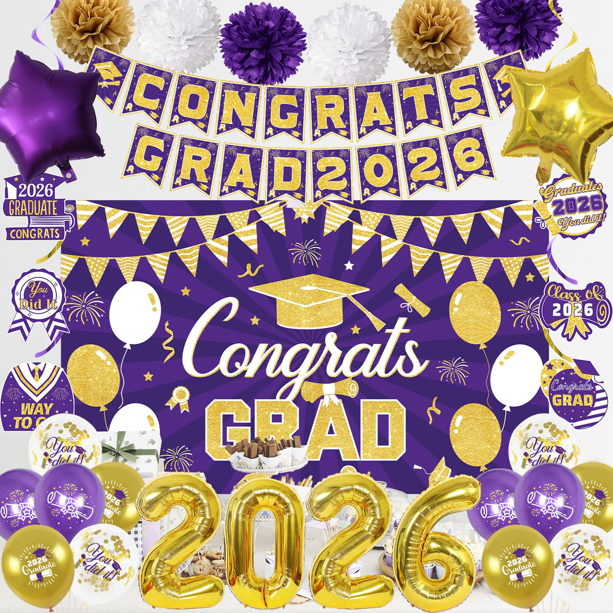 Vlipoeasn graduation décor setup ideas show cohesive display options