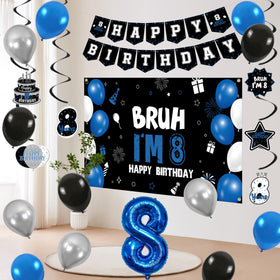 Vlipoeasn Latex balloons in black blue bring lively color.